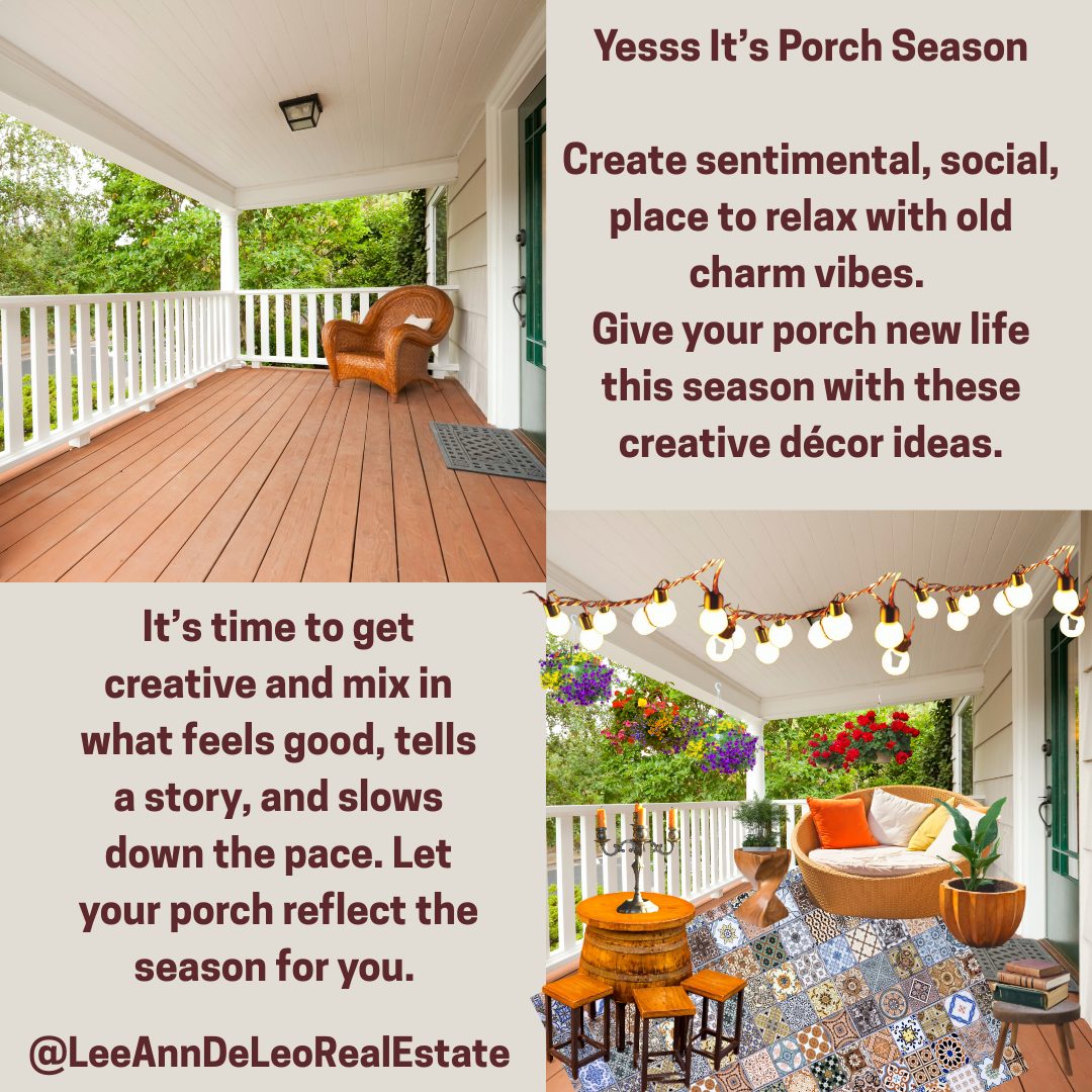 Yesss it’s porch season. Create a sentimental social place to relax with old charming vibes. Give your porch new life this season with these creative decor ideas.