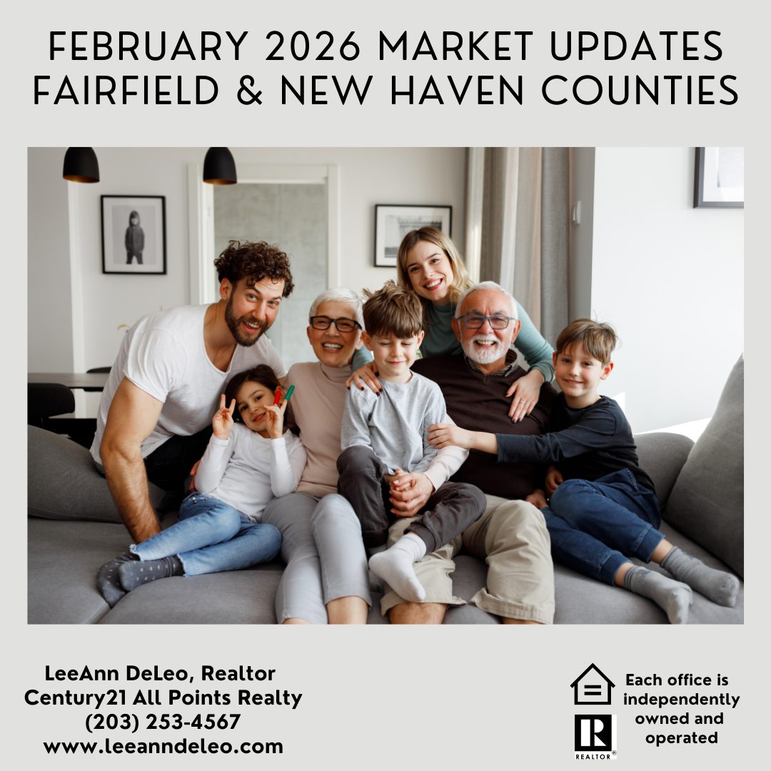 “February 2026 real estate market update for Fairfield and New Haven Counties, highlighting strong buyer demand, rising home values, tight inventory, and improving mortgage rates.”